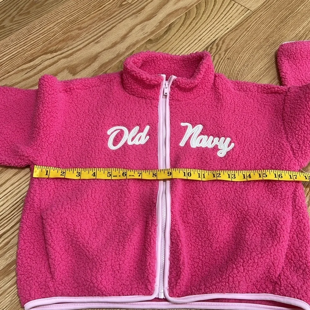 NWT! Old Navy kids girls Size 8 pink fleece zippered jacket